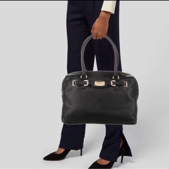 MICHAEL Michael Kors Hamilton Weekender Pebbled NS Leather Tote Bag - Picture 2 of 16